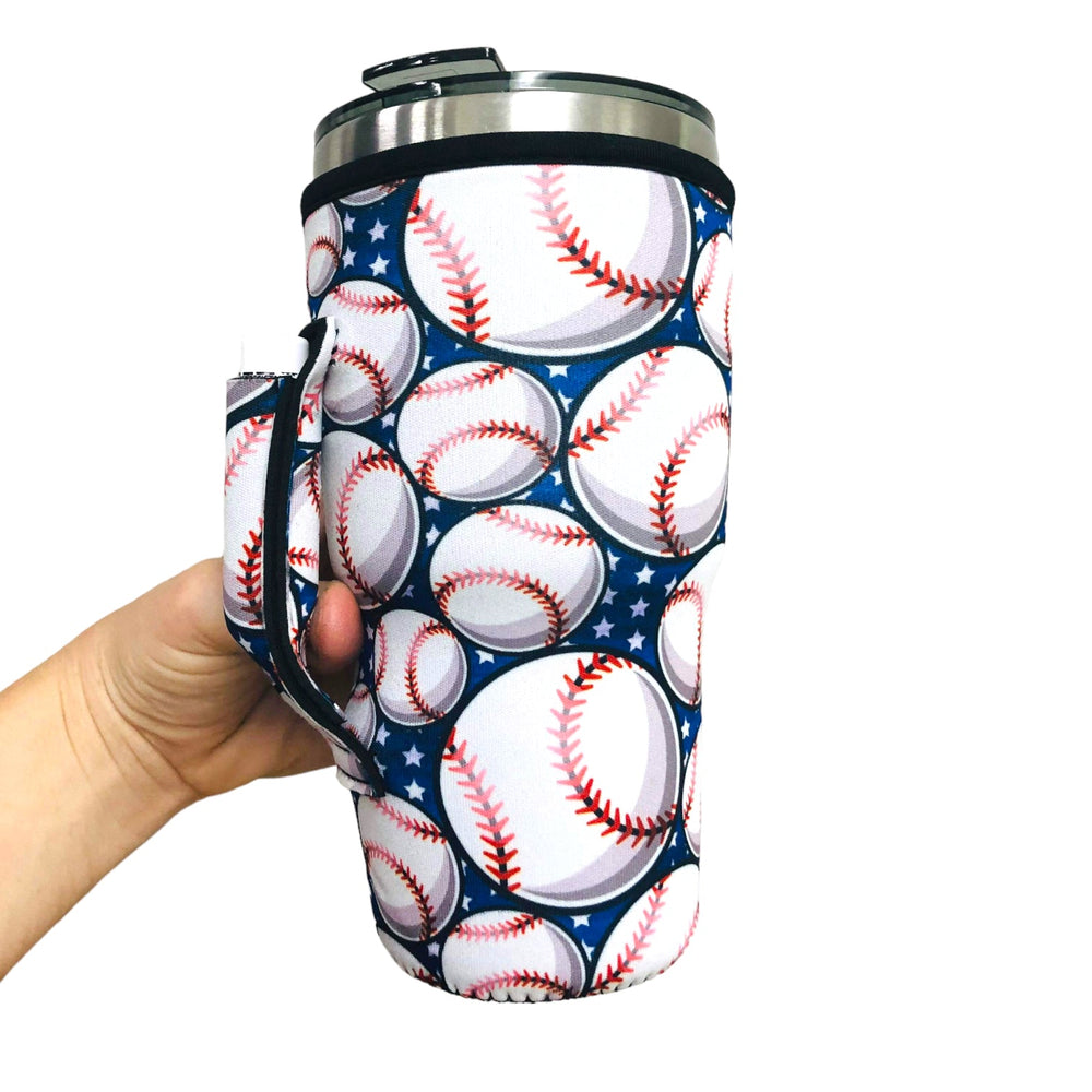 Baseball 20oz Large Coffee / Tea / Tumbler Handler™ - Drink Handlers