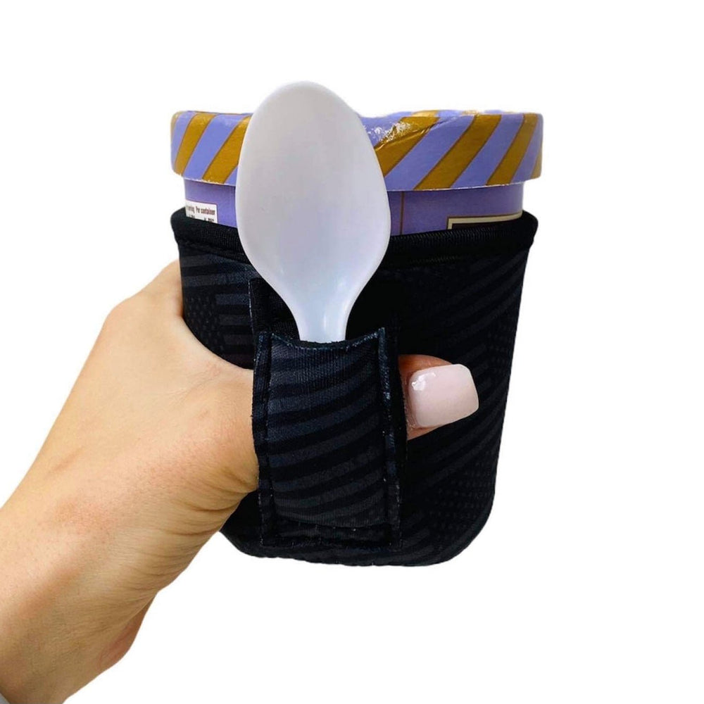 Black Out USA Flag Pint Size Ice Cream Handler™ - Drink Handlers