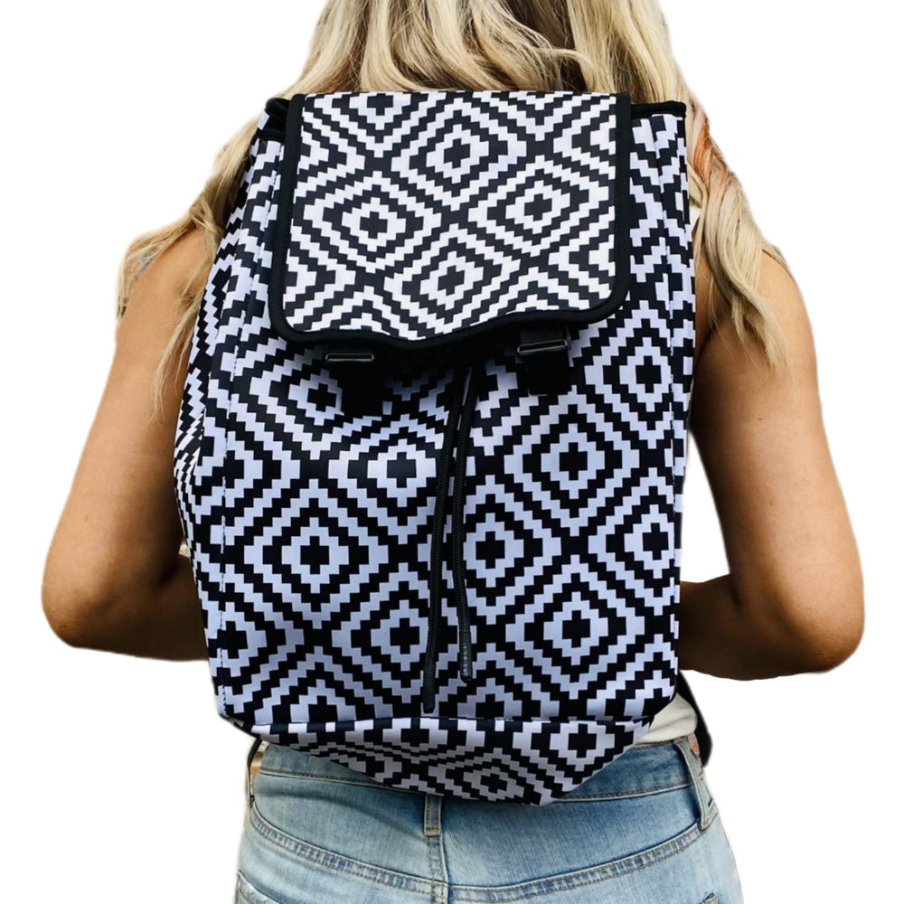 Black & White Aztec Backpack - Limited Edition* - Drink Handlers