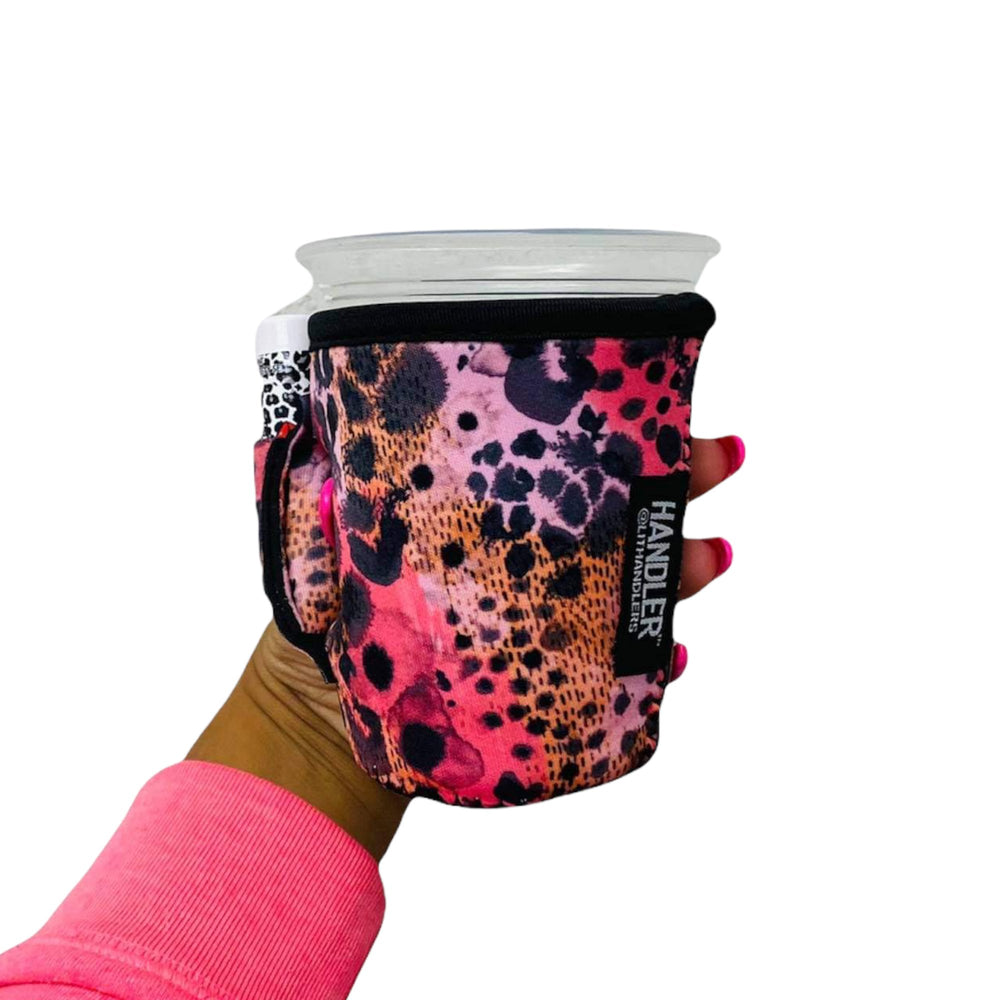 Blushing Leopard Small & Medium Coffee Handler™ - Drink Handlers