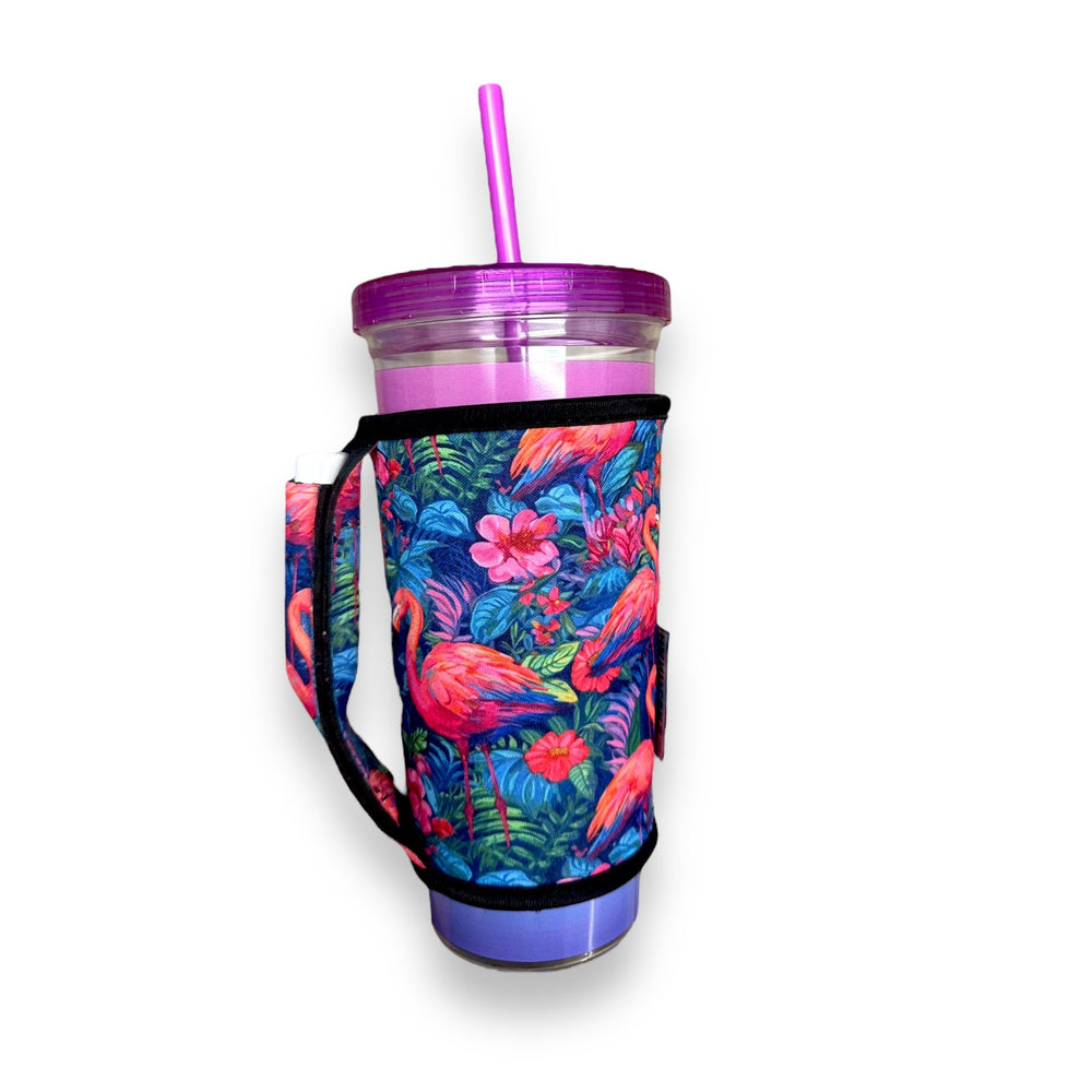 Bright Flamingo Large / XL Bottomless Handler™ - Drink Handlers