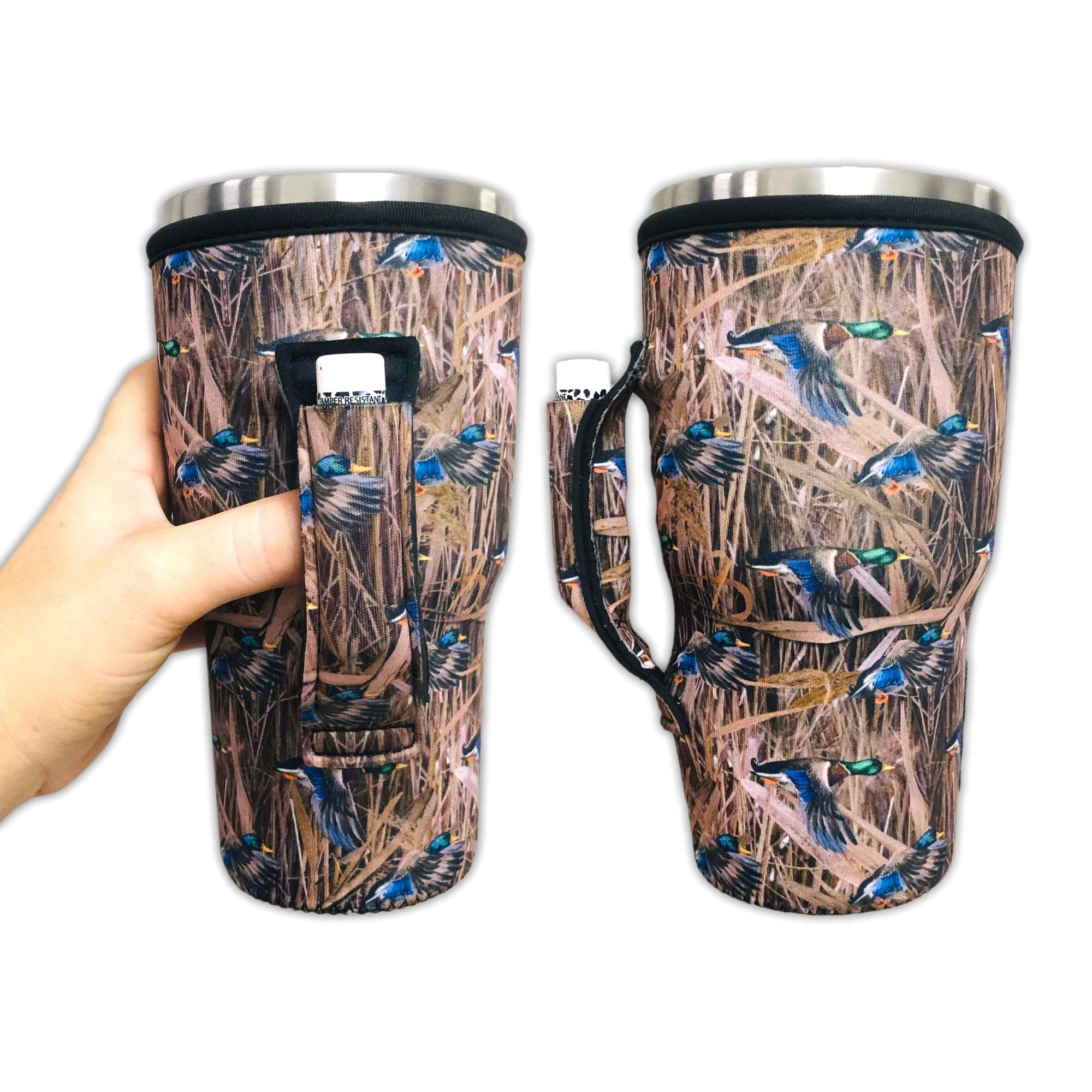 40oz Tumbler Handle Sleeve - Duck Hunting - Tennessee Jane