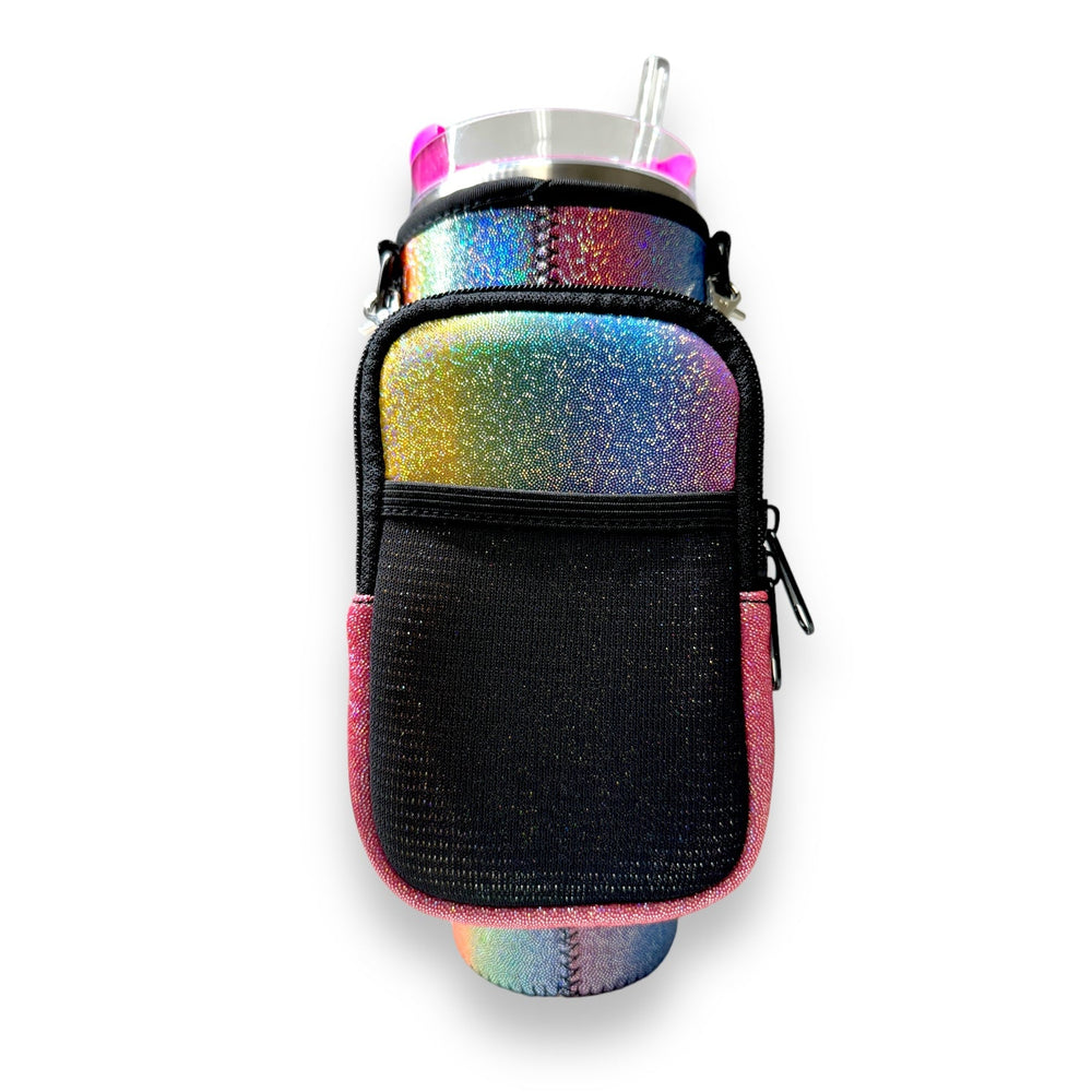 Iridescent Rainbow Clip On Pocket Attachment - Drink Handlers