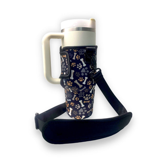 Puppy Paws 25-35oz Tumbler With Handle Sleeve - Drink Handlers
