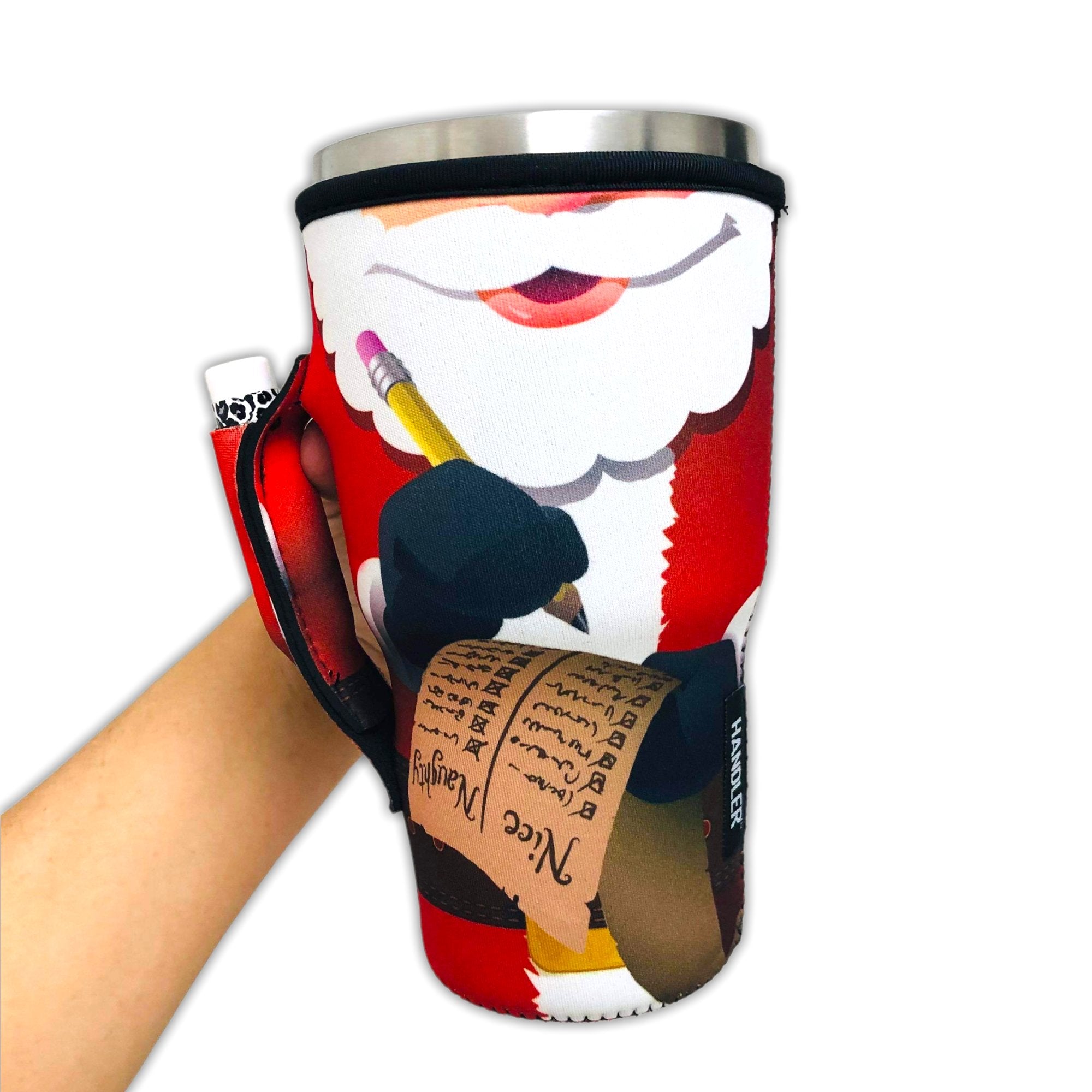 Santa 30-40oz Tumbler Handler™ With Carrying Strap – Drink Handlers