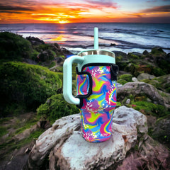 25-35oz Handled tumbler Sleeves with Carrying Strap - Drink Handlers