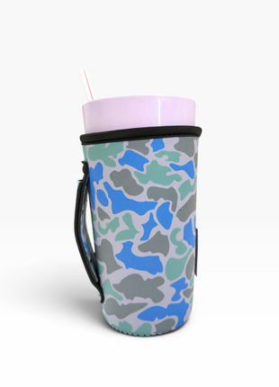 Salt Water Camo 20oz Large Coffee / Tea / Tumbler Handler™