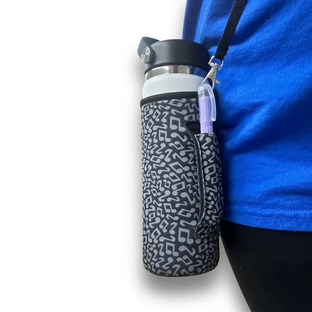 16oz Water Bottle Handler W/ Carrying Strap - Drink Handlers