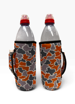 Burnt Texas Camo 16-24oz Soda & Water Bottle / Tallboy Can Handler™