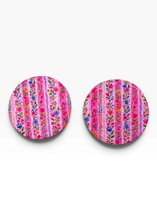 Picking Tulips Neoprene Car Coasters
