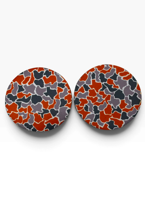 Burnt Texas Camo Neoprene Car Coasters