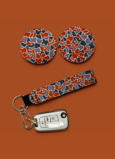 Burnt Texas Camo Neoprene Car Coasters