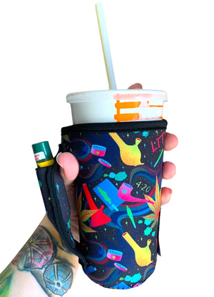 420 16oz PINT Glass / Medium Fountain Drinks and Tumbler Handlers™ - Drink Handlers