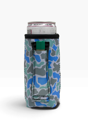 Salt Water Camo 12-16oz Slim Can Handler™
