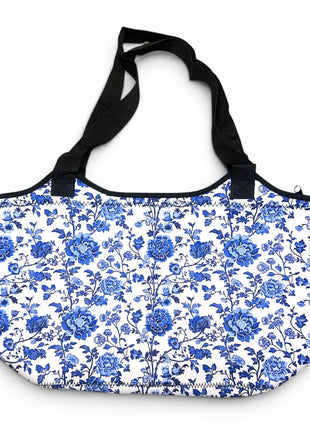 Porcelain Bloom Neoprene Tote