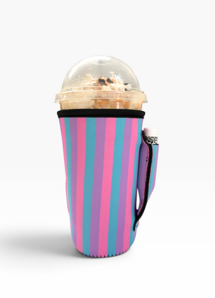 Sugar Stripes 20oz Large Coffee / Tea / Tumbler Handler™