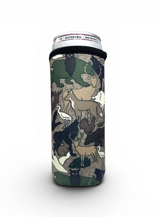 Animal Camo 12oz Slim Can Sleeve - Drink Handlers