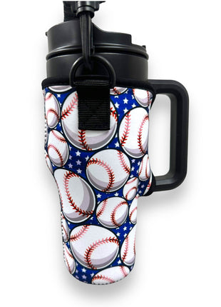 Baseball Stars 25-35oz Tumbler With Handle Sleeve - Drink Handlers