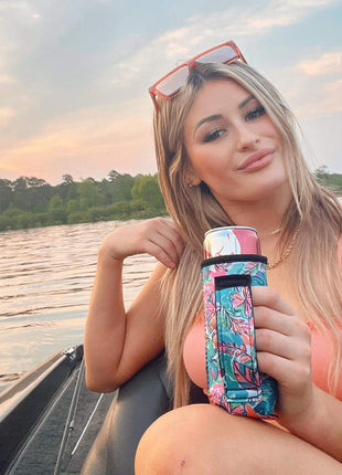 Beach Babe 12oz Slim Can Handler™ - Drink Handlers