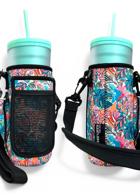 Beach Babe 30 - 40oz Tumbler Handler™ With Carrying Strap - Drink Handlers