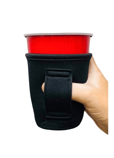 Black 12oz Wine Tumbler Handler™ - Drink Handlers