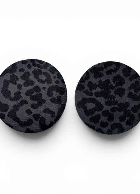 Black Leopard Neoprene Car Coasters - Drink Handlers
