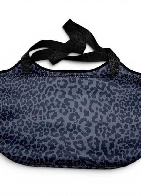Black Leopard Neoprene Tote - Drink Handlers