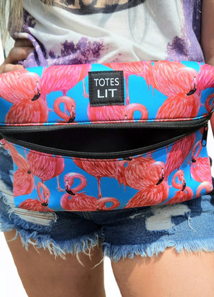 Blue Flamingo Fanny Packin' Tote - Drink Handlers