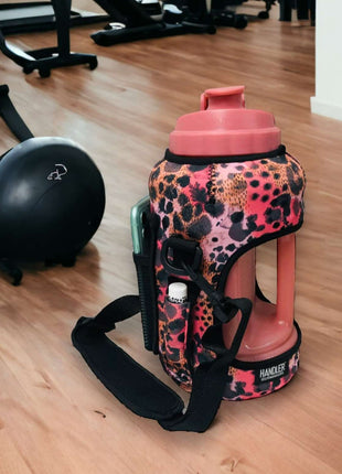 Blushing Leopard 1/2 Gallon Jug Carrying Handler™ - Drink Handlers