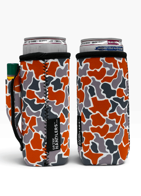 Burnt Texas Camo 12-16oz Slim Can Handler™ - Drink Handlers