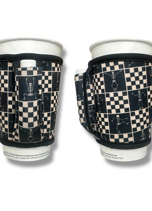 Checkered Skeletons Small / Medium Bottomless Handler™ - Drink Handlers
