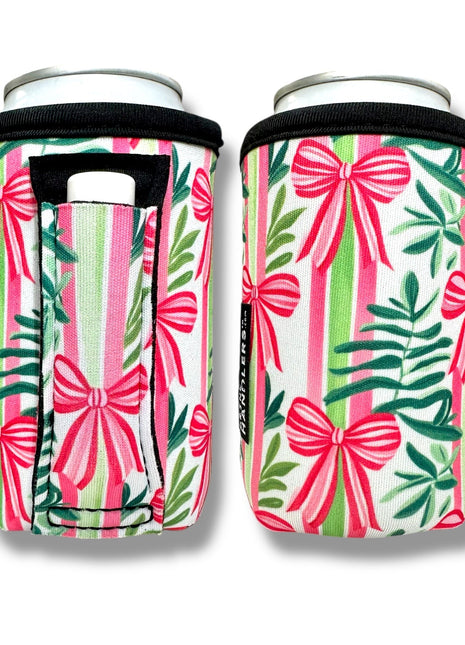 Christmas Bows 12oz Regular Can Handler™ - Drink Handlers