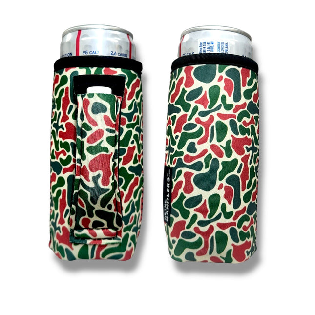 Christmas Camo 12 - 16oz Slim Can Handler™ - Drink Handlers