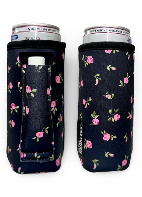 Cottage Rose 12 - 16oz Slim Can Handler™ - Drink Handlers