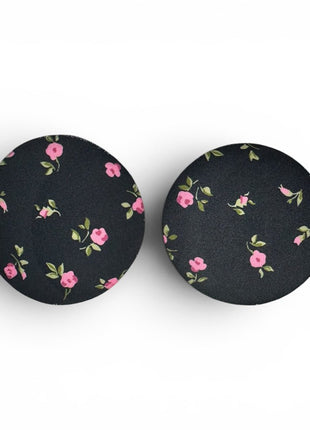 Cottage Rose Neoprene Car Coasters - Drink Handlers