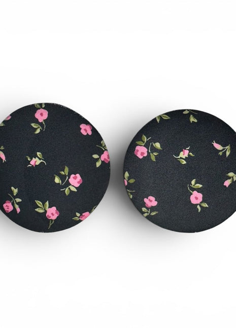 Cottage Rose Neoprene Car Coasters - Drink Handlers