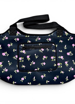 Cottage Rose Neoprene Tote - Drink Handlers