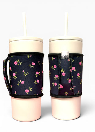 Cottage Rose Small / Medium Bottomless Handler™ - Drink Handlers