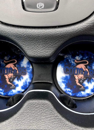 Cougars Neoprene Car Coasters - Drink Handlers