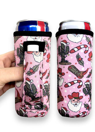Cowboy Santa 12oz Slim Can Handler™ - Drink Handlers