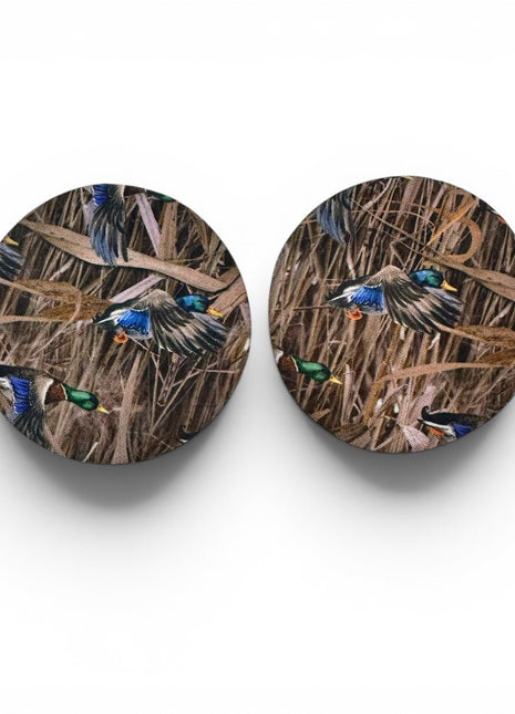 Duck Hunting Neoprene Car Coasters - Drink Handlers