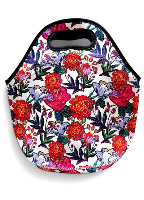 Floral Lunch Bag Tote - Drink Handlers