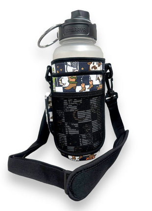 Halloween Checkers 30-40oz Tumbler Handler™ With Carrying Strap - Drink Handlers
