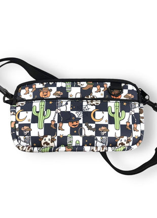 Halloween Checkers Cross Body Purse - Drink Handlers
