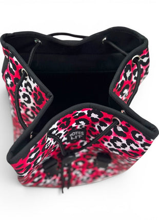 Hot Pink Leopard Backpack - Drink Handlers