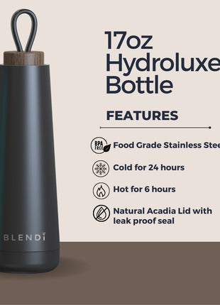 Hydroluxe Tumbler Water Bottle 17oz - Drink Handlers