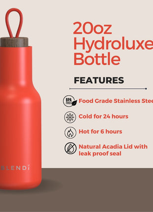 Hydroluxe Tumbler Water Bottle 20oz - Drink Handlers