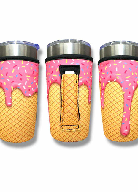 Ice Cream Drip 20oz Large Coffee / Tea / Tumbler Handler™ - Drink Handlers