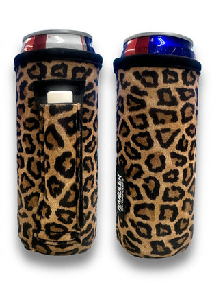 Leopard 12oz Slim Can Handler™ - Drink Handlers