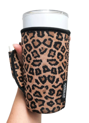 Leopard 20oz Large Coffee / Tea / Tumbler Handler™ - Drink Handlers